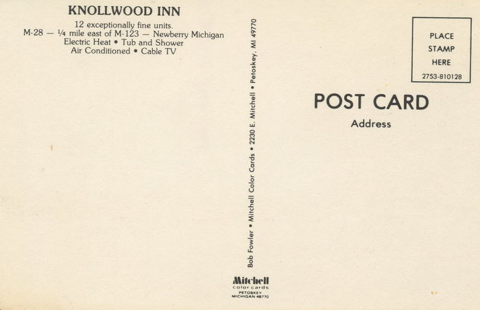 Knollwood Inn - Vintage Postcard